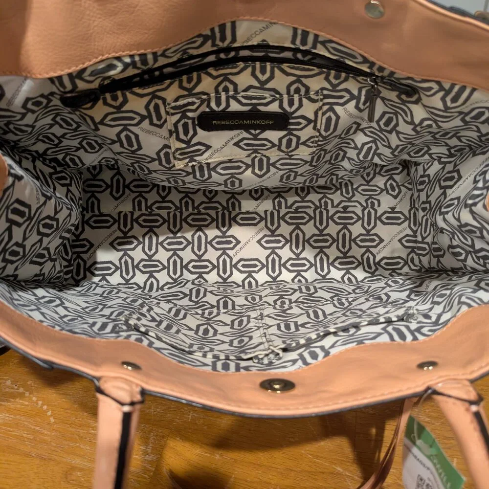 Rebecca Minkoff Morning After (MAB) Large Leather Tote in a gorgeous blush/Salmo
